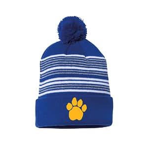 Hillside Ave School Embroidered Pom Beanie