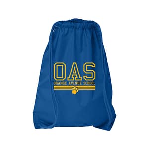 Orange Ave School Drawstring Bag