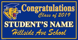 Project Graduation 2019 Hillside Ave Middle School Lawn Sign