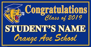 Project Graduation 2019 Orange Ave Middle School Lawn Sign