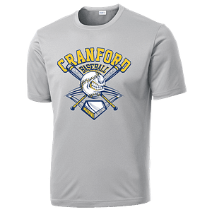 Cranford Baseball Short Sleeve Wicking Tee