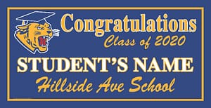 Project Graduation 2020 Hillside Ave Middle School Lawn Sign