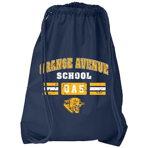 Orange Ave. School Drawstring Bag