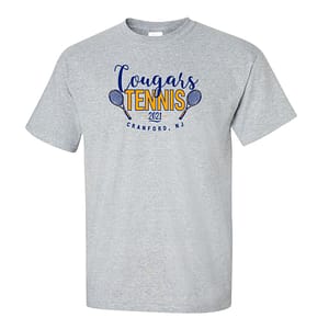 Cranford HS Tennis Fall 2021 Short Sleeve Tee