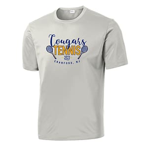 Cranford HS Tennis Fall 2021 Wicking Short Sleeve Tee