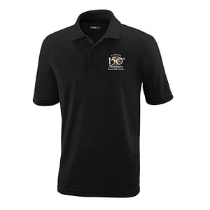 St. Michael Church Cranford Black Moisture Wicking Polo