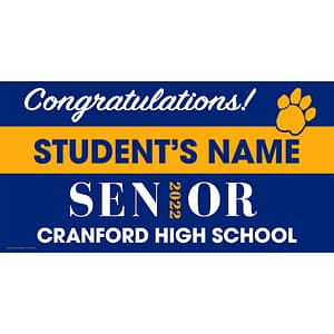 Cranford High School Graduate Lawn Sign