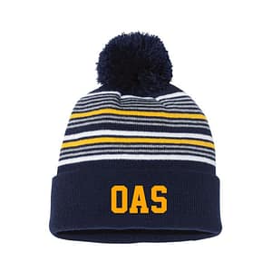 Orange Ave. School Embroidered Pom Pom Hat