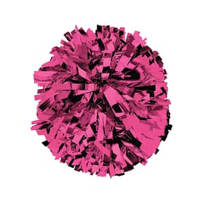 CHS Cheer Pink Out Metallic Pink Pom Pom PAIR – ORDER ONLY ONE