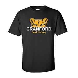 Cranford HS Field Hockey Short Sleeve Tee – Black
