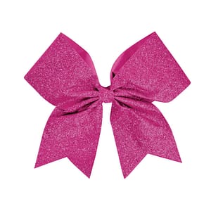 CHS Cheer Pink Out Solid Pink Glitter Bow