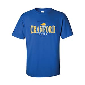 Cranford PAL Cheer Short Sleeve Tee – Royal