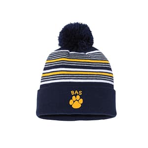 BAS Embroidered Pom Hat