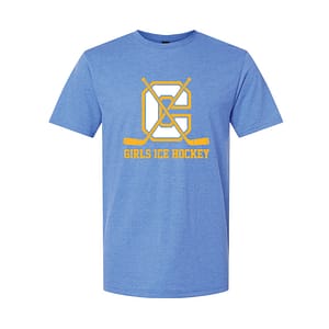 CHS Girls Ice Hockey Short Sleeve Tee – Royal Heather