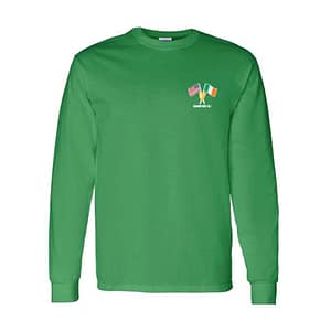 Cranford St. Pat’s Day Flags Long Sleeve Tee -Left Chest Only