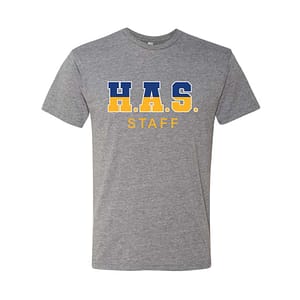 HAS – HAS Staff Short Sleeve Tee – Heather Grey