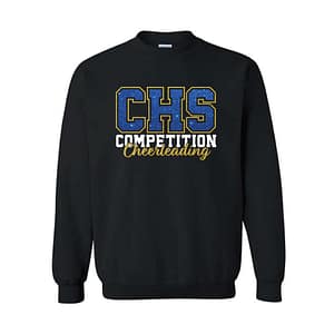 CHS Comp Cheer Glitter Print Crewneck Sweatshirt