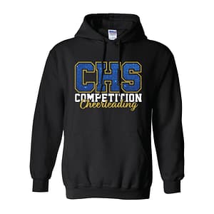CHS Comp Cheer Glitter Print Pullover Hoodie