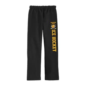 CHS Girls Ice Hockey Open Botton Sweatpants – Black