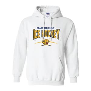 CHS Girls Ice Hockey Pullover Hoodie – White