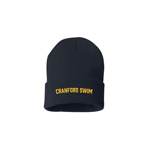 Cranford Swim Team Embroidered Beanie