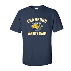 Cranford Swim Team Short Sleeve Tee – Navy