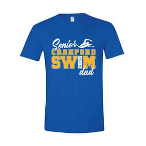 Cranford Swim Team SENIOR DAD Short Sleeve Tee