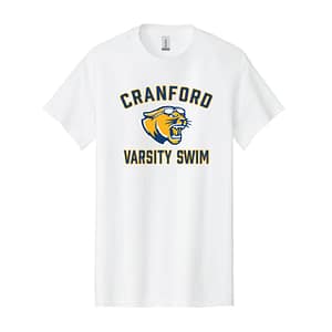 Cranford Swim Team Short Sleeve Tee – White