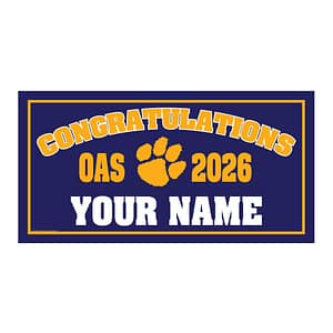 Orange Ave. School (5th grade) Graduate Lawn Sign