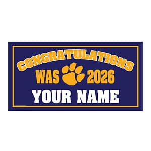Walnut Ave. School Graduate Lawn Sign