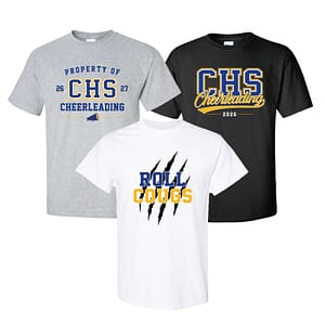 CHS Cheerleading 2026 Practice Shirt Trio