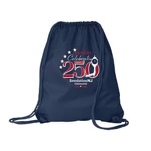 Cranford Township 250th Drawsting Bag – Navy