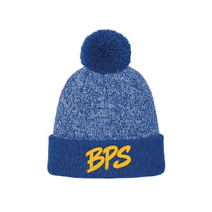 Brookside Place Embroidered BPS Pom Beanie