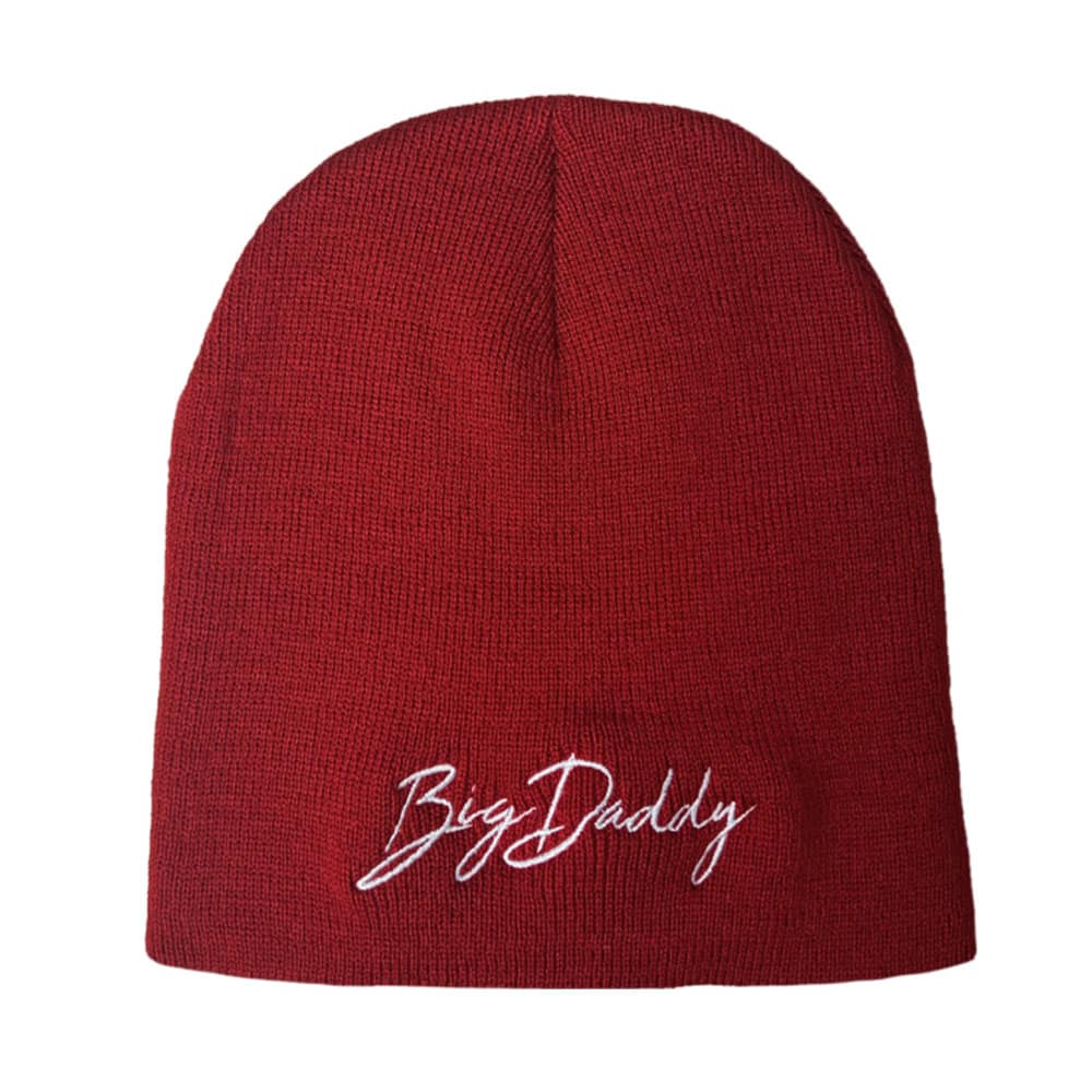 Cardinal Red Big Daddy Signature Skull Beanie