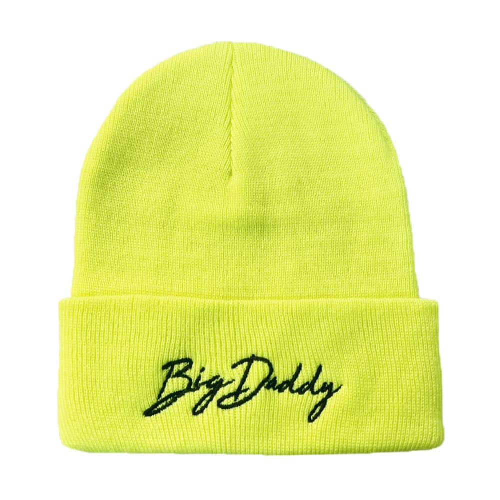 Big Daddy Neon Yellow Knit Beanie