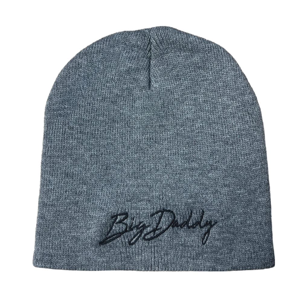 Heather Grey Big Daddy Signature Skull Beanie