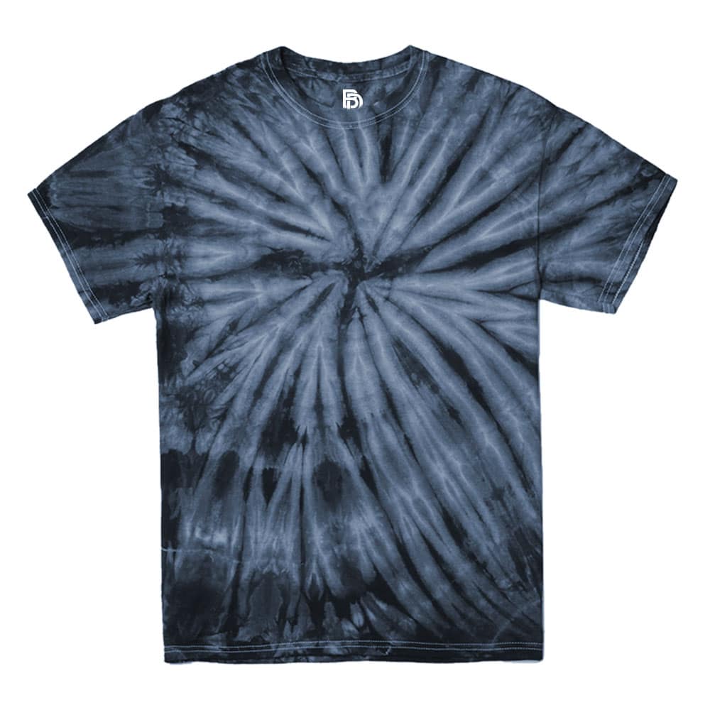 Spiral Tie Dye Heather Navy Tee