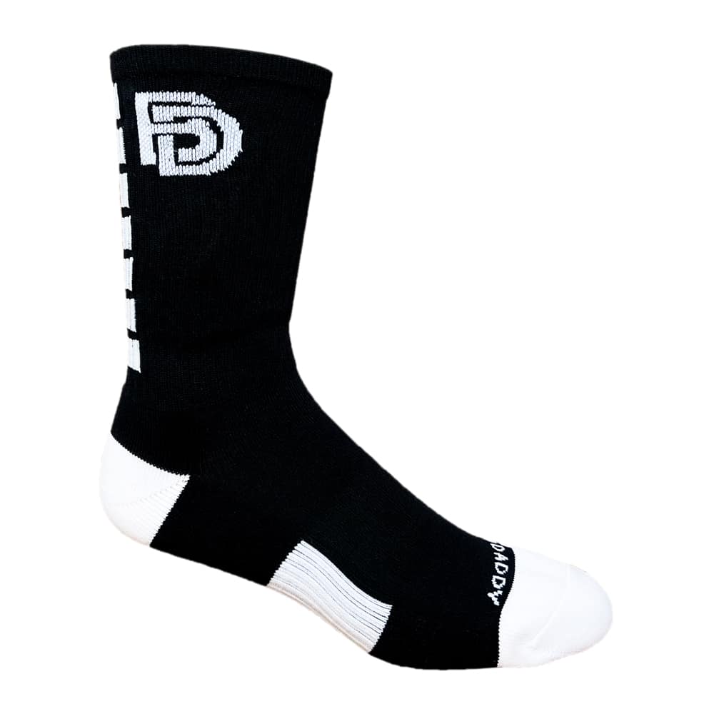 Big Daddy Stripes Socks in black/white.