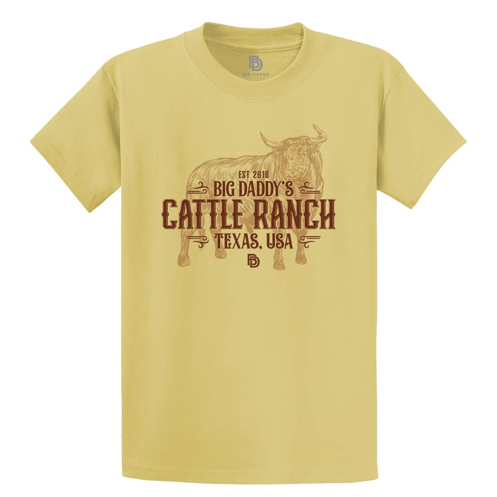Big Daddy’s Cattle Ranch Short Sleeve Tee (Trophy Gold)