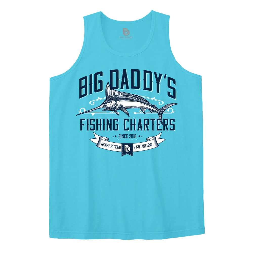 Big Daddy Fishing Charters Tank in Aquatic Blue