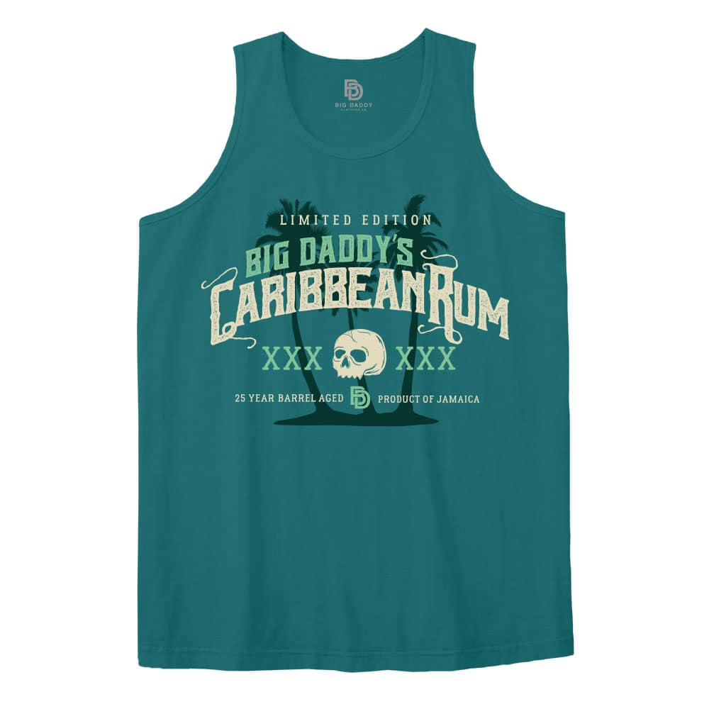 Big Daddy's Caribbean Rum Tank in Teal