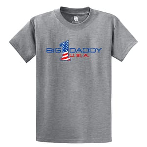 Big Daddy USA Tee in Athletic Heather Grey