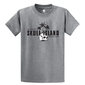 Big Daddy's Skull Island Short Sleeve Tee (Athletic Heather) - 6X-Large