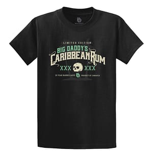 Big Daddy's Caribbean Rum Tee in Black
