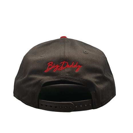 Red + black Structured hat back Big Daddy Snapback Hat
