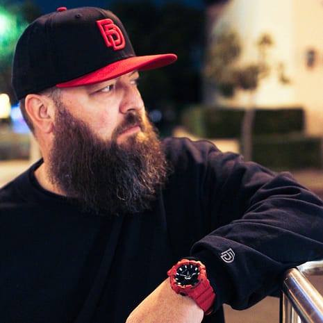 Big Daddy BD Black/Red Snapback Big Daddy Snapback Hat in Black and Red