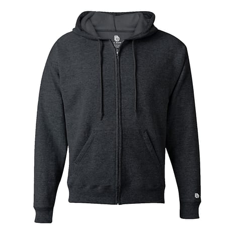Big Daddy Basics Dark Heather Zip Hoodie Big Daddy Basics Dark Heather Zip Hoodie