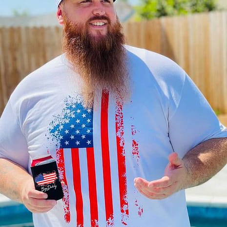 American flag beard shirt hot sale
