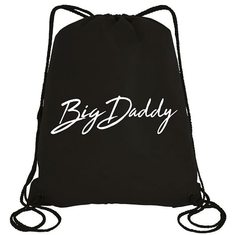 Big Daddy Signature Drawstring Bag (Black)