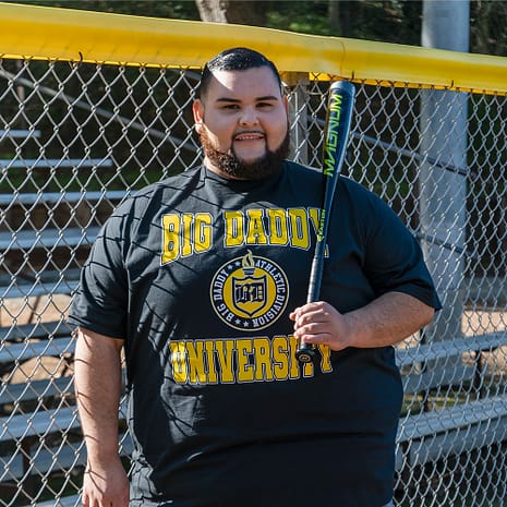 Carlos-Big Daddy University Tee Big Daddy University Tee in black